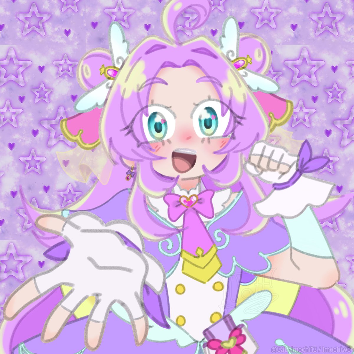 imochiwo's tweet photo. "Gold-Star Closing The Case On Any Mystery! Star Detective, Cure Answer!"  
🔍💜✨

#precure #PrecureDay #meitanteiprecure #StarDetectivePrecure https://t.co/M0WQgBfRZs