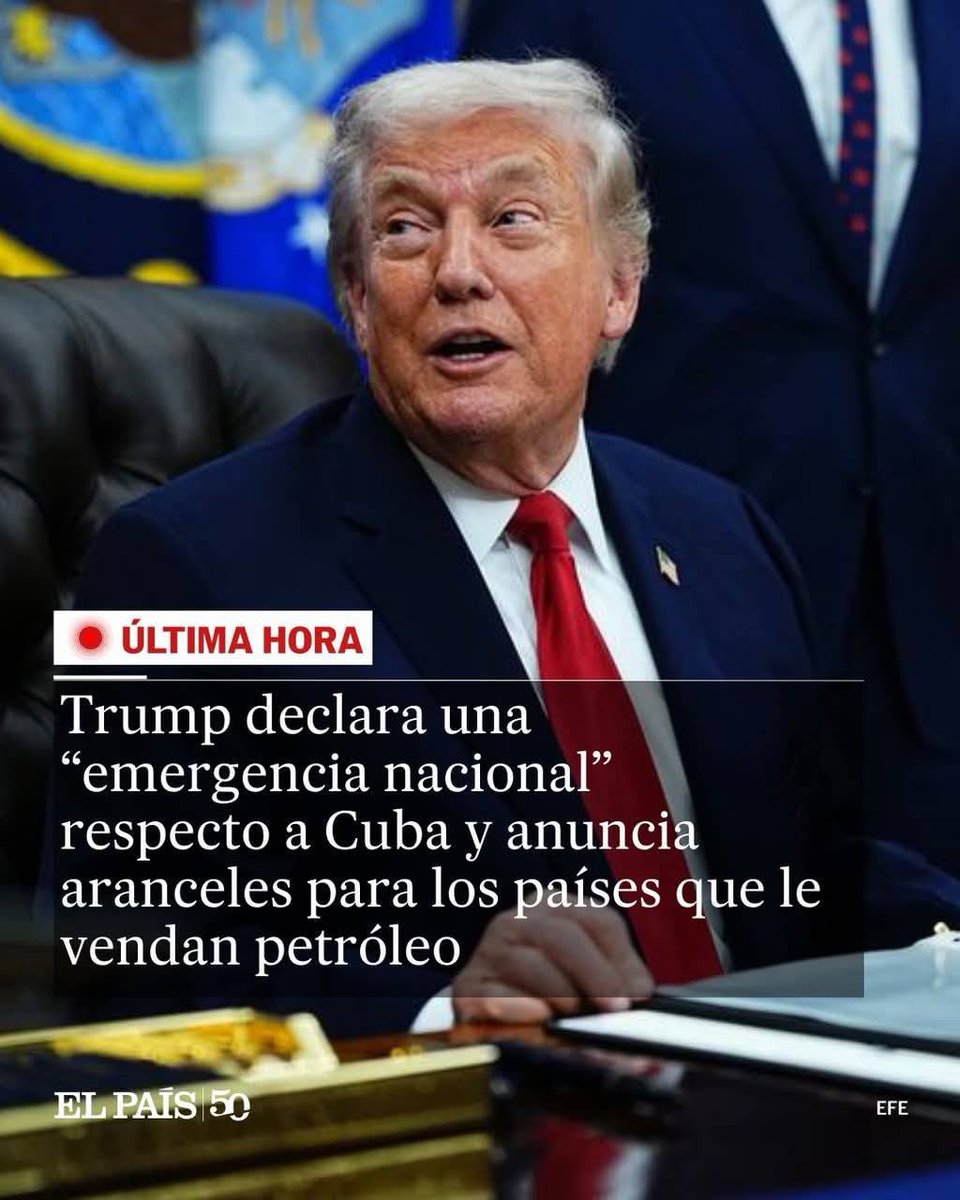 Tras la agresión a Venezuela, Trump anuncia un nuevo recrudecimiento del bloqueo con el que los EE.UU. asfixian a Cuba.

Buscan usar el hambre para lograr lo que no pudieron con las armas en Bahía de Cochinos: acabar con el ejemplo de la Revolución Cubana.

¡Abajo el bloqueo! 🇨🇺