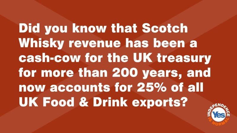 It always angers me when London BBC or STV feature Scotland’s oldest and extremely valuable industry, and ignore the elephant in the room. The colonialists operate many scams, but whisky is all scams. Westminster set the duty, ship it out of English ports and collect the tax.