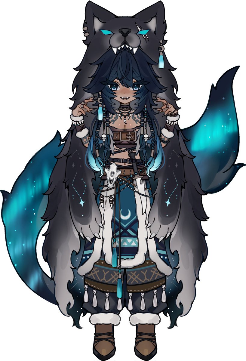 am the Aurora that shins bright so you can find your way home in the dark, I create snow so you can have a wonderful winter day and I freeze the water into ice so you can make beautiful ice sculpture

I'm Kida Aurora the Aurora Borealis Wolf it's nice to meet you 

🎨 <a href="/hiemsmoon/">hiems🍒</a>