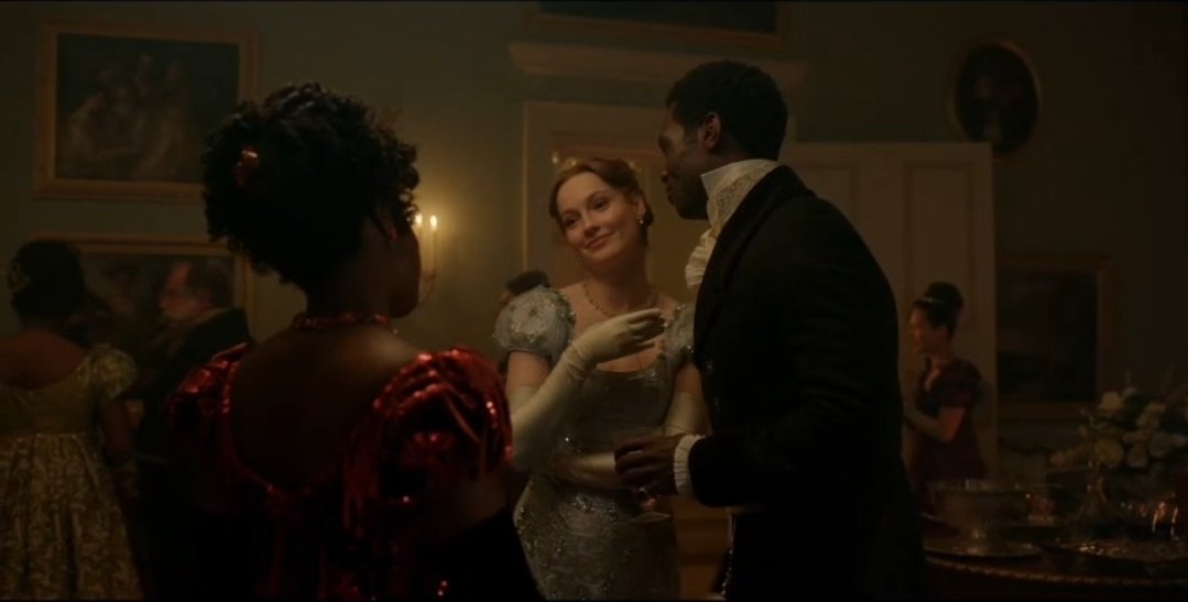 BridGabi's tweet image. vejo muito em alguns discursos do fandom bolsonabridgerton que as pessoas só toleram lésbicas quando elas performam algo que não ameace a feminilidade voltada pra validação masculina. a francesca ser delicada, "bonequinha" e AINDA ASSIM lésbica quebra a fantasia de que mulheres +