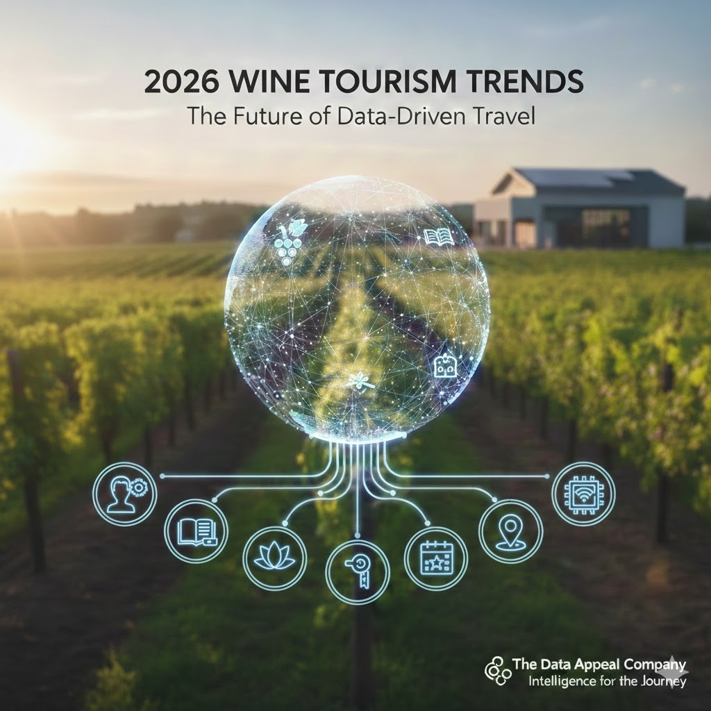 In 2026, wine tourism has shifted from traditional tastings to Data-Driven Intent.
Read more: tinyurl.com/re49xez6
#wine #winetourism2026 #enotourism #dataintelligence #traveltech #wineindustry #digitalnomads #futureoftravel #sustainabletourism #DMO #TheDataAppealCompany