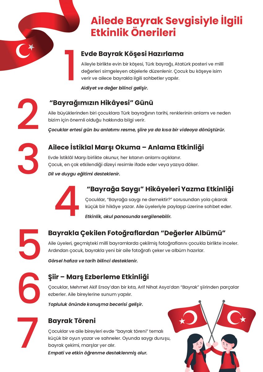 Şişlimizde “Bayrak Sevgisi” Temalı 11. Aile Bültenimiz Yayınlandı.
"Işık ışık dalga dalga bayrağım!
Senin destanını okudum, senin destanını yazacağım."
<a href="/tcmeb/">Millî Eğitim Bakanlığı</a> <a href="/Yusuf__Tekin/">Yusuf Tekin</a> <a href="/TC_istanbul/">TC İstanbul Valiliği</a> <a href="/gul_davut/">Davut GÜL</a> <a href="/SisliKaymakam/">Şişli Kaymakamlığı</a>
<a href="/istanbulilmem/">İstanbul İl Millî Eğitim Müdürlüğü</a> <a href="/MucahitYentur/">Murat Mücahit Yentür</a>
 <a href="/sevgiyucell/">Sevgi Yücel</a>
#BayraklaBaşlayanOkul