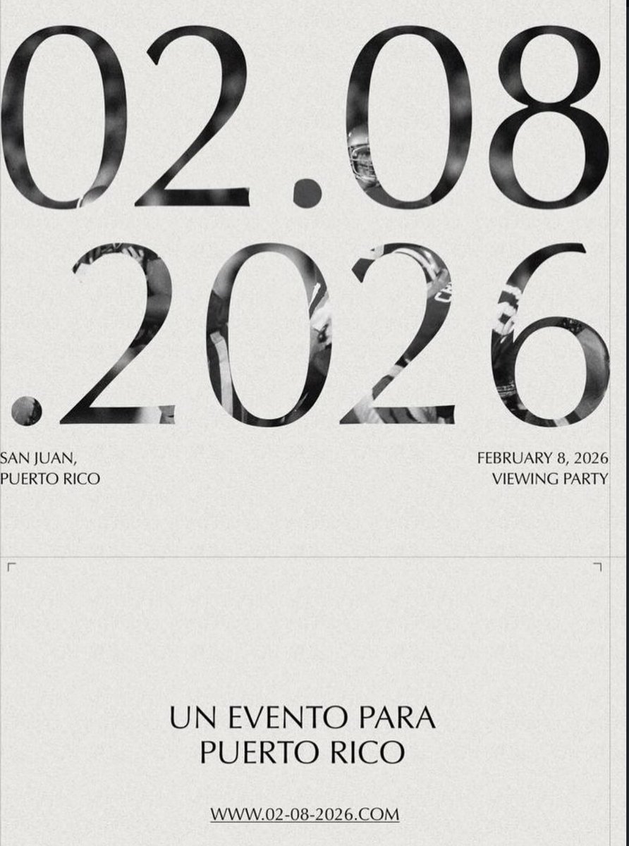 BBPRTV's tweet photo. Equipo de Bad Bunny anuncia evento en Puerto Rico el día del Super Bowl. 🇵🇷 🚨 https://t.co/qRcAvQEVYX