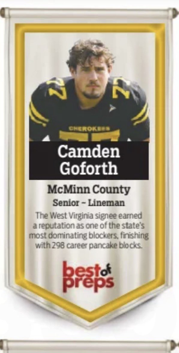 Very blessed and honored to be named to Chattanooga Times Free Press/Best of Preps Elite All-Star Team!

<a href="/StephenHargis/">Stephen Hargis 🇺🇸</a> 
<a href="/DPASports/">Daily Post-Athenian Sports</a> 
<a href="/CountyMcminnFB/">McMinn County Football</a> 
<a href="/WVUfootball/">West Virginia Football</a>