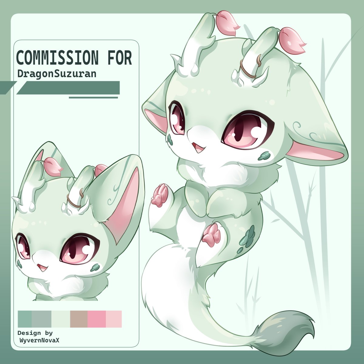 Mascot design for @/dragonsuzuran (⁠♡⁠ω⁠♡⁠ ⁠)⁠ ⁠~⁠♪