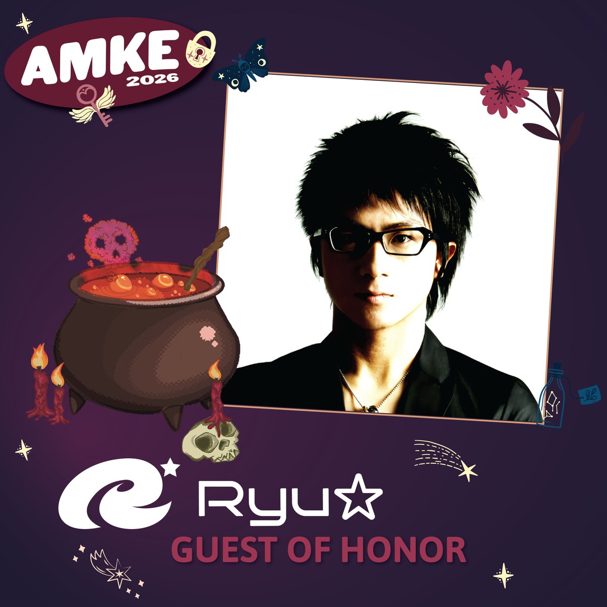 Animemilwaukee's tweet photo. Make some noise for @‌RyutaroNakahara, headlining the Nocturnal Underground at #AMKE2026!

Ryu☆ is a leading dance music producer known for catchy, high-energy tracks across games, J-POP, and anime (FAIRY TAIL, Under Ninja), and performs globally as a DJ with EDP! https://t.co/80cRA3ZLRI