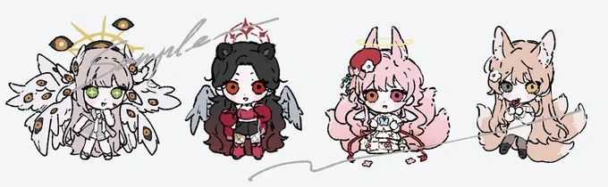 マジちび描くの得意(依頼絵から)