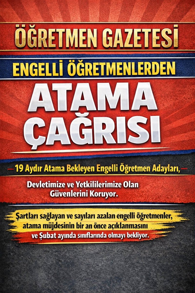 duyguzgn's tweet photo. 2024 EKPSS sonuçlarının ardından, engelli memur adayları ikinci tercih sürecine geçerken, engelli öğretmenler 1381 kontenjan ve adil olmayan dağılımla ikinci tercih dönemini beklemektedir. Bu durum, engelli öğretmen adayları için ciddi bir mağduriyet oluşturmaktadır. Yetkililerden bu mağduriyetin en kısa sürede giderilmesini bekliyoruz.

@Yusuf__Tekin @RTErdogan @dbdevletbahceli @oktay_saral @hasandogan @AYMBASKANLIGI @PrfDrFilizKilic @memetsimsek @tihek_kurumsal @_cevdetyilmaz

#ReisEngelliÖğretmenİçinDuyarlı