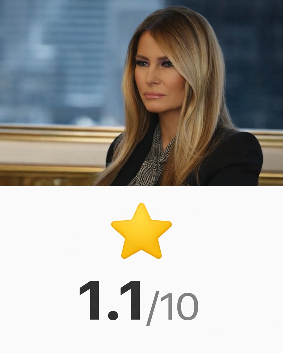 ‘Melania’ is currently one of the lowest-rated movies in IMDb history with a score of 1.1 out of 10.