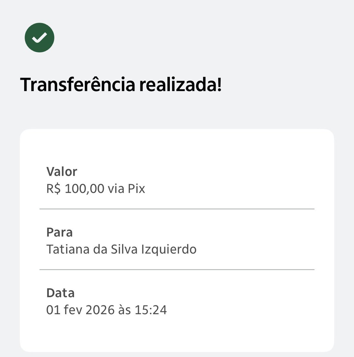 thiagoaga's tweet photo. @alesie Feito! R$ 100, espero que ajude! 🙏 https://t.co/63lVNhL4XN
