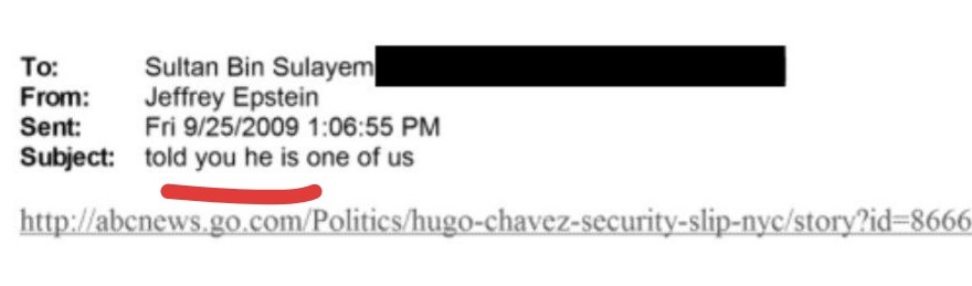 _AnduinLothar's tweet photo. @CangurSedicios El artículo: Chávez deja atrás a su equipo de seguridad y va hacia un destino desconocido.
Epstein a Bin Sulayem: te dije que es uno de nosotros 💀💀💀💀💀💀 https://t.co/WQKavJId7e