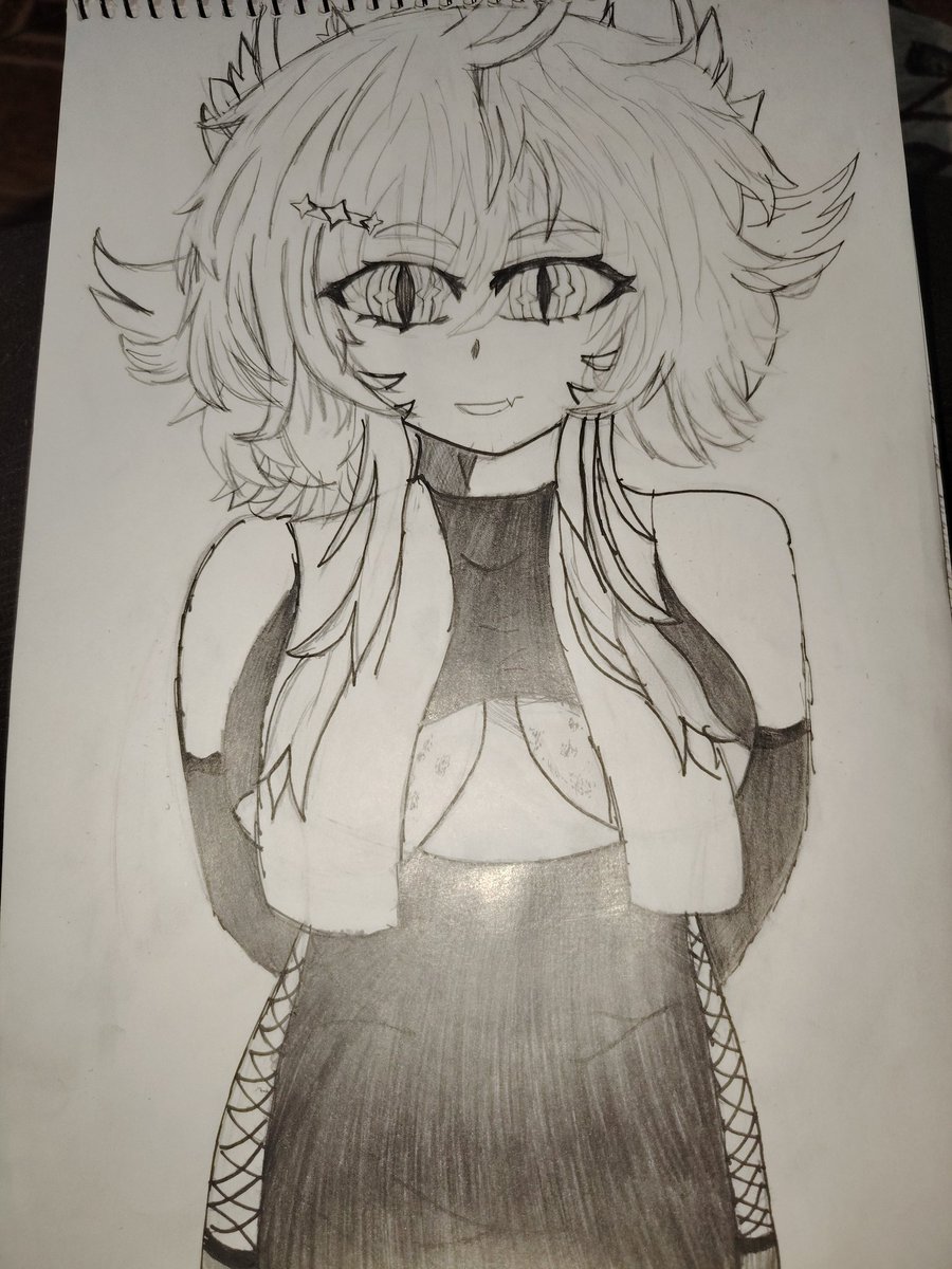 Dibujo que hice para la mañosa <a href="/Akiyama_Rain/">RAIN | ❄️🐾 COMISIONES ABIERTAS</a>
#AkiRaiArt