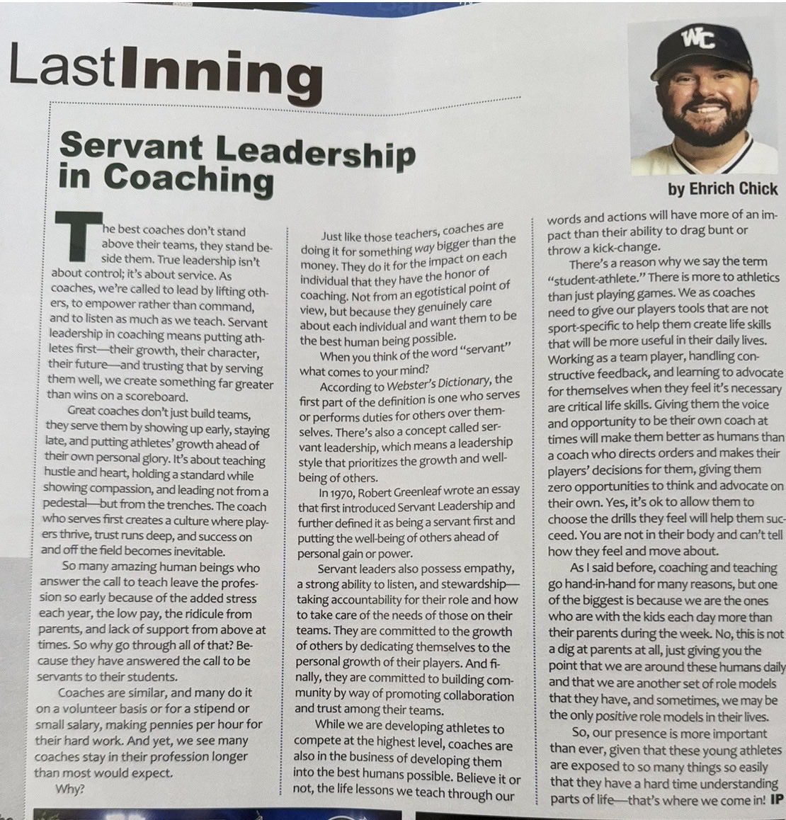 Outstanding perspective by <a href="/coachechick/">Ehrich Chick</a> 

Transformational coaching, broken down into a simple format so everyone can be successful.

Thanks Coach!