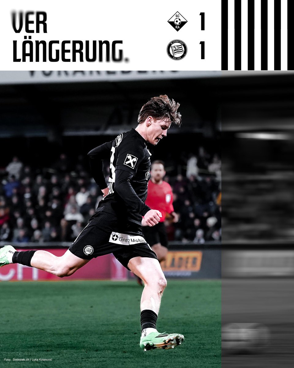 SKSturm's tweet photo. Es geht in die Verlängerung! #sturmgraz #GlaubeWilleMut #ALTSTU
____________
ALT 1:1 STU |⏱️90+4' https://t.co/NA58M5AvUq