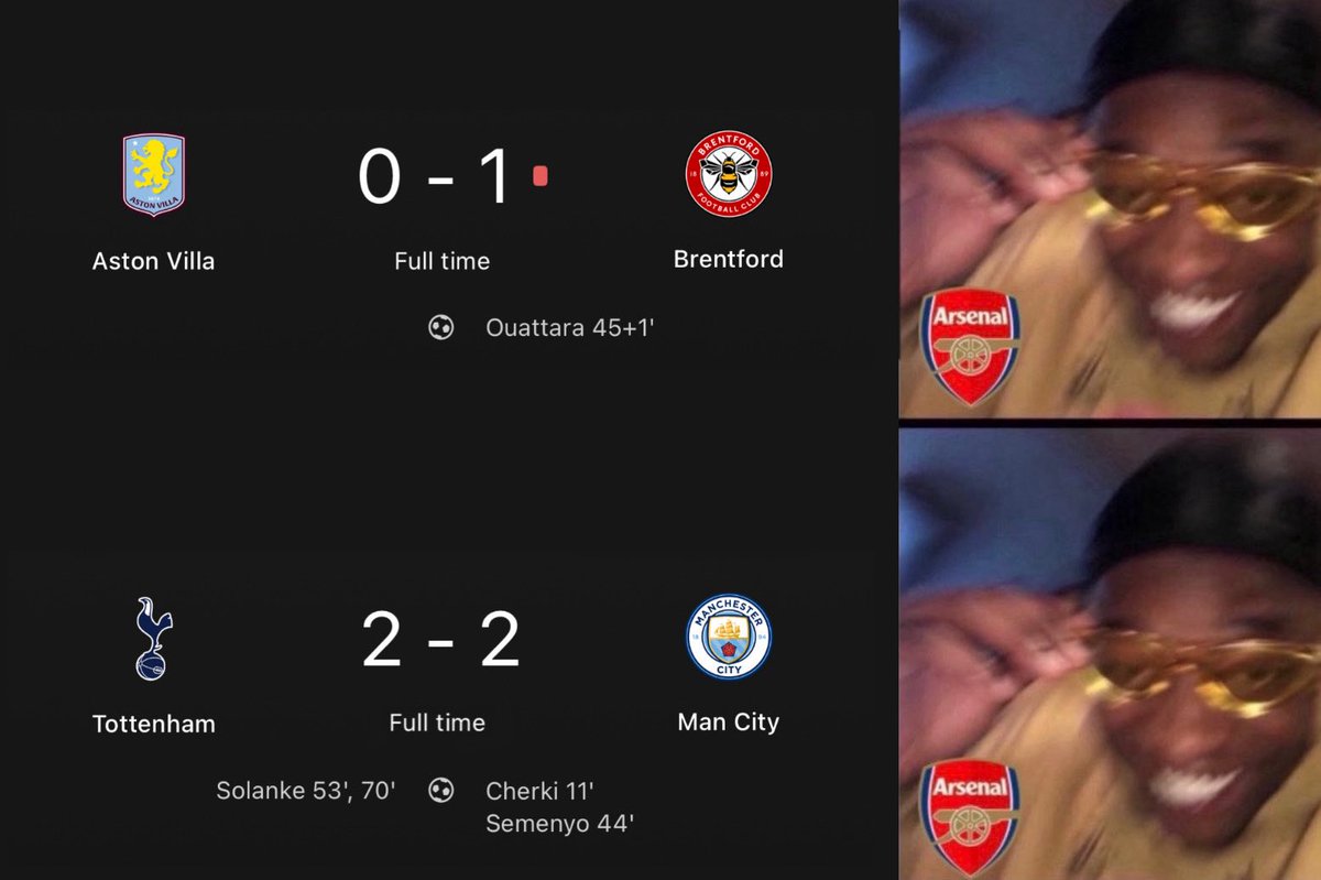 Every Arsenal fan today 🤣