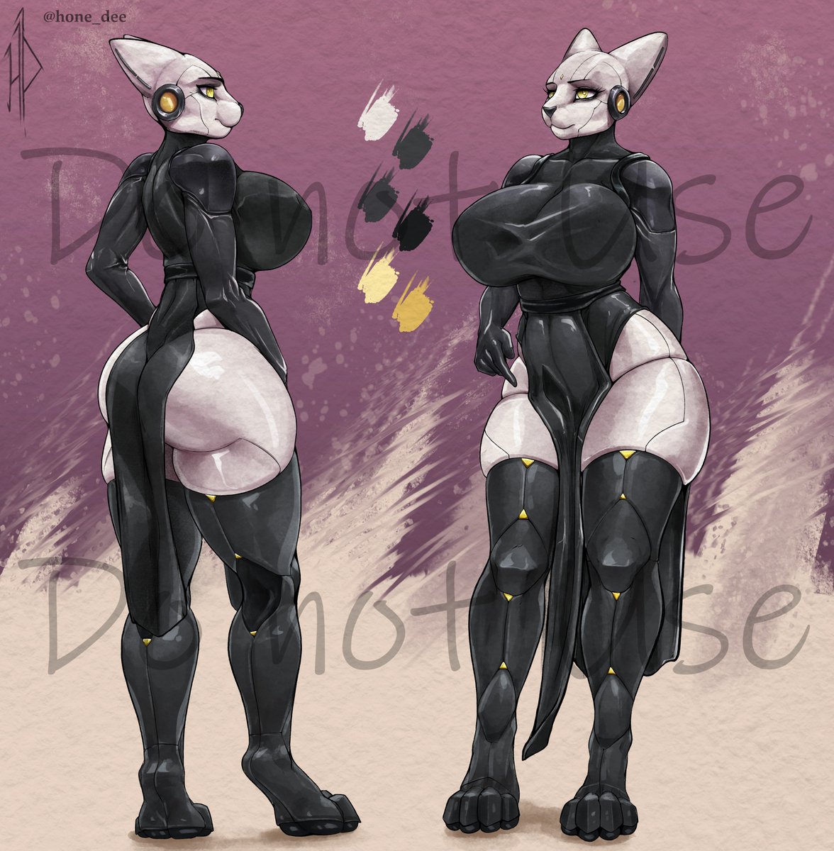"Robo-cat Reference Sheet" Dress
Art made for olyswim
Reference Sheet

[ #comm_art #NSFWart #Robo_girl]