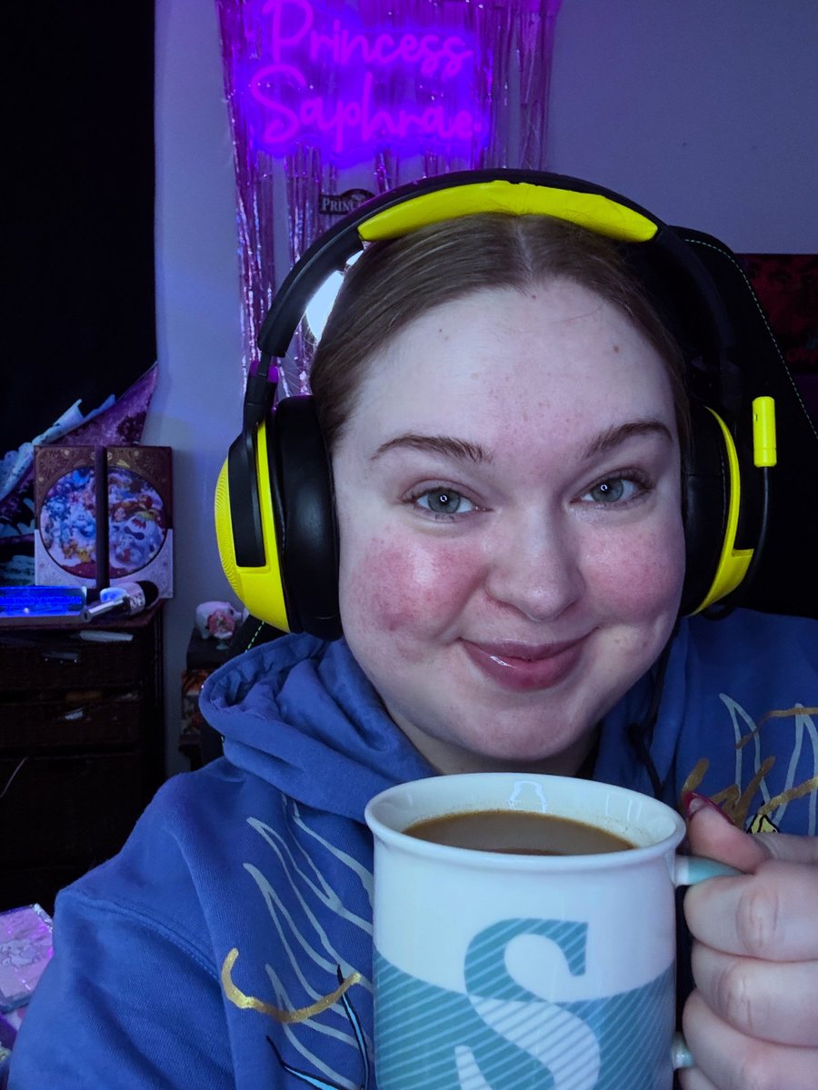 PrincessSaphrae's tweet photo. It’s time for our first RoyalTEA time of 2026☕️👑 We also reached some of our stamp card goals, so, we have some rewards to open today👀 Get cozy & come on in💫
https://t.co/YZFlmElchA
#teatime #royalcourt #twitch #streamgoals https://t.co/fcxlzgfvRh