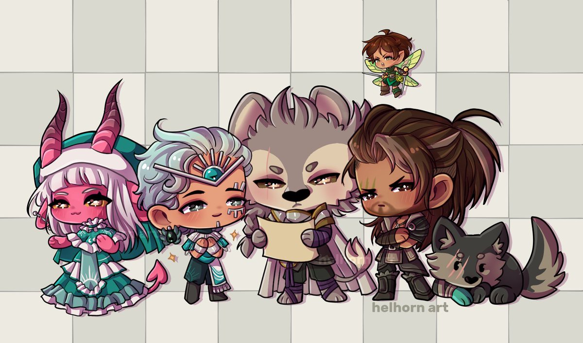 HelhornArt's tweet photo. Soldiers ❤️
#CriticalRole #criticalrolefanart https://t.co/wREXQYha2l