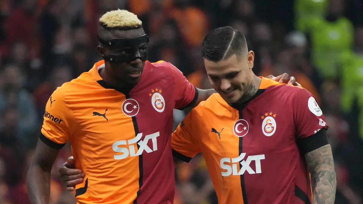 Osimhen 0 ego. Icardi'ye iyi paslar atıyor.