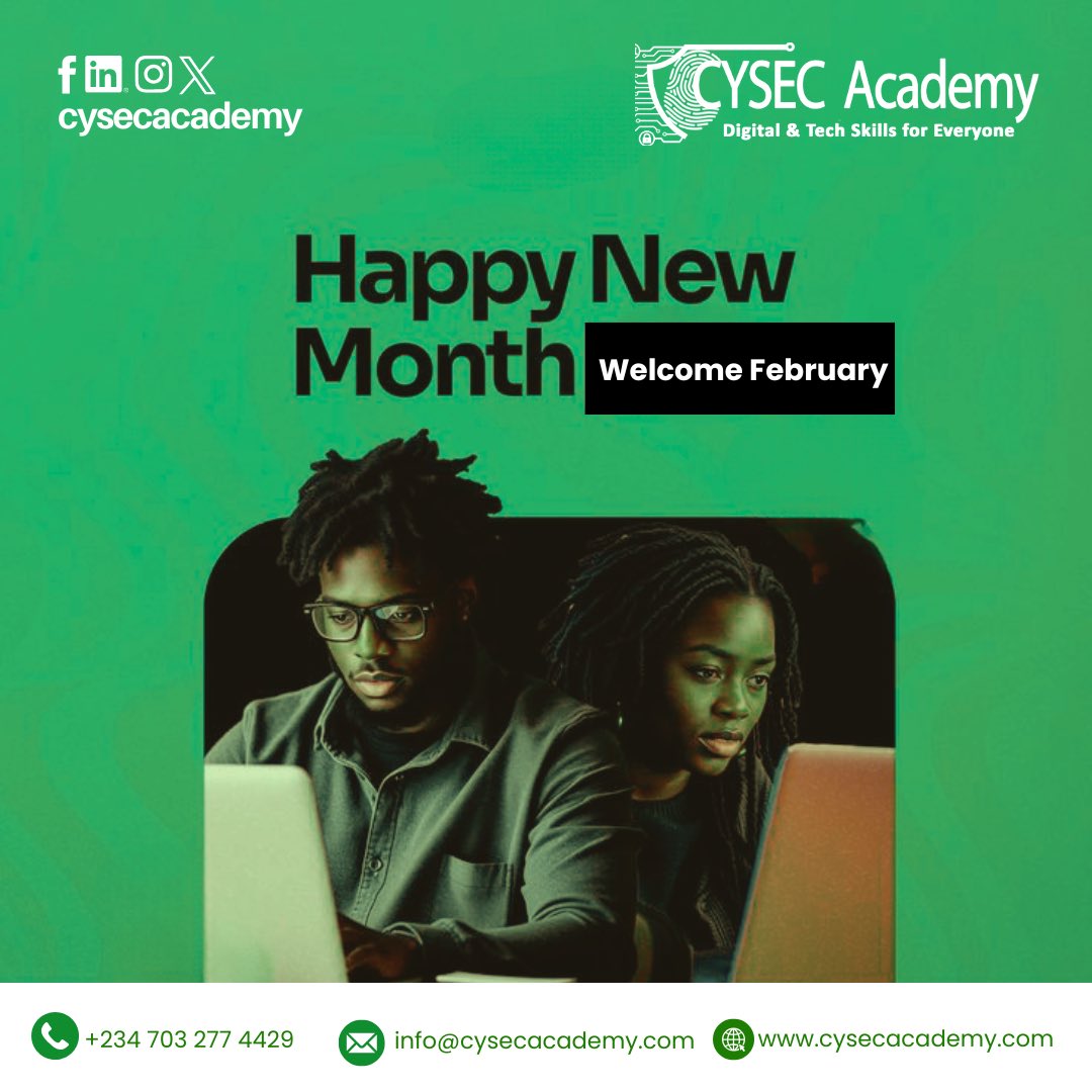A new month brings fresh opportunities to learn, grow, and advance your skills. At CYSEC Academy, we’re committed to equipping you with practical knowledge, hands-on training, and industry-relevant insights.

Let’s learn smart, and build cyber confidence—together.
#HappyNewYear