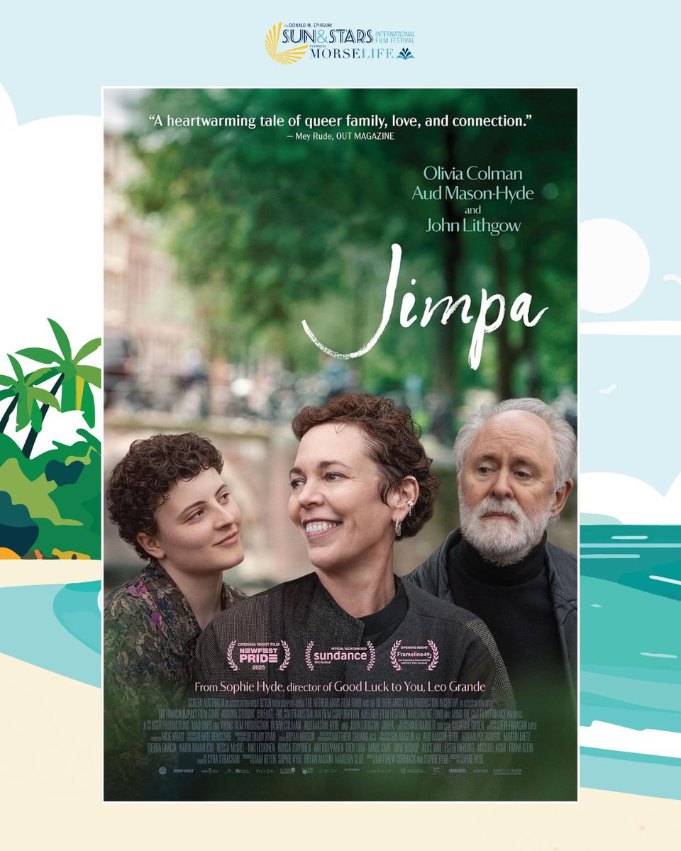 DMESASIFF's tweet photo. Don’t miss JIMPA tonight!

Olivia Colman and John Lithgow shine in this tender, emotionally rich drama about generations, love, and becoming yourself.

📅 Feb. 1 | 7:00PM
📍 Hooky Entertainment, Delray Marketplace
🎟️ https://t.co/7uVit7KI1C

#SASIFF2026 #JIMPAfilm https://t.co/CJUyq40HhM
