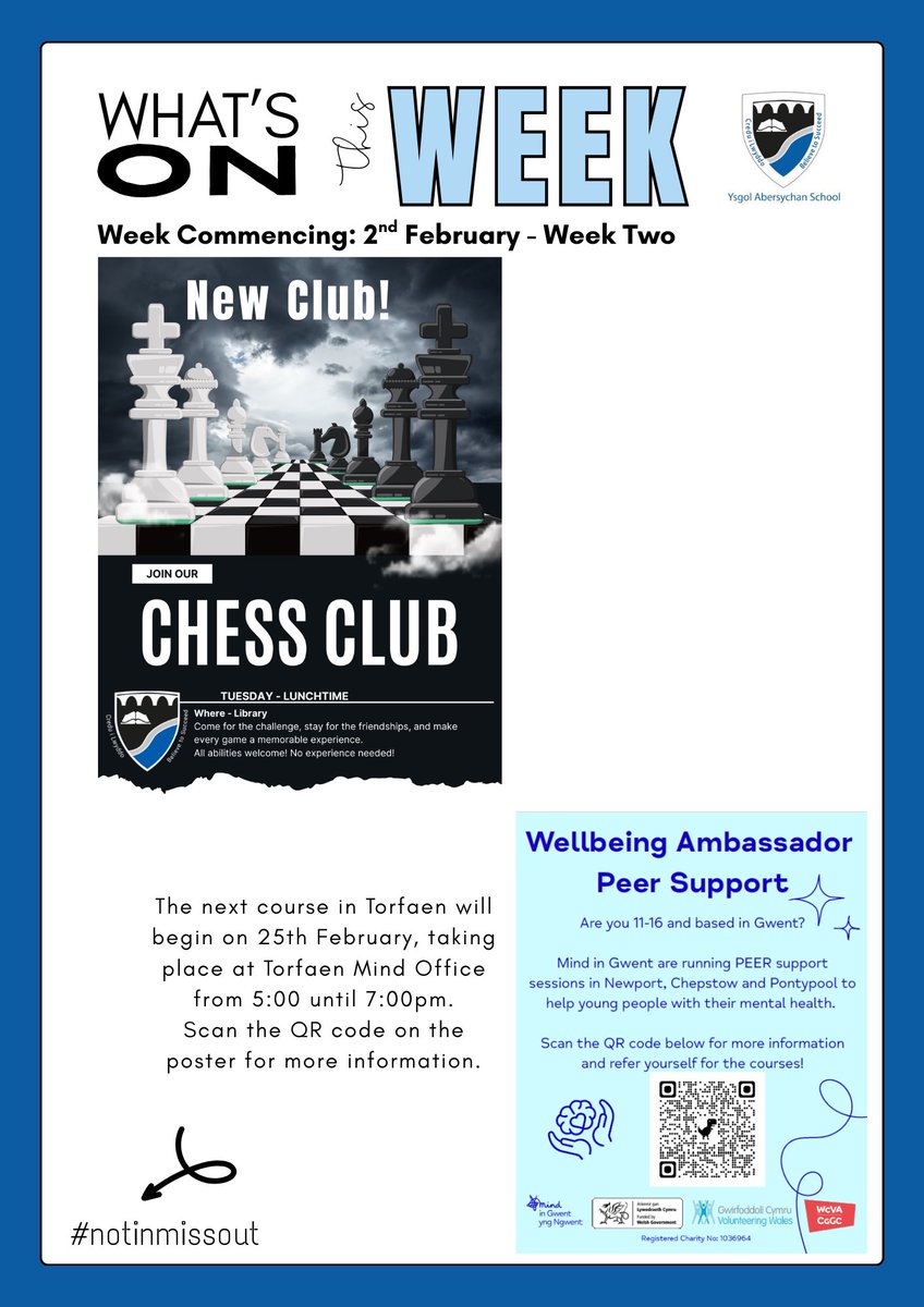 's tweet image. 🗓️ The week ahead 🗓️ 

@schoolnursingab are in tomorrow, please make sure your consent forms are returned 📨

#BelievetoSucceed #NotInMissOut #NIMO