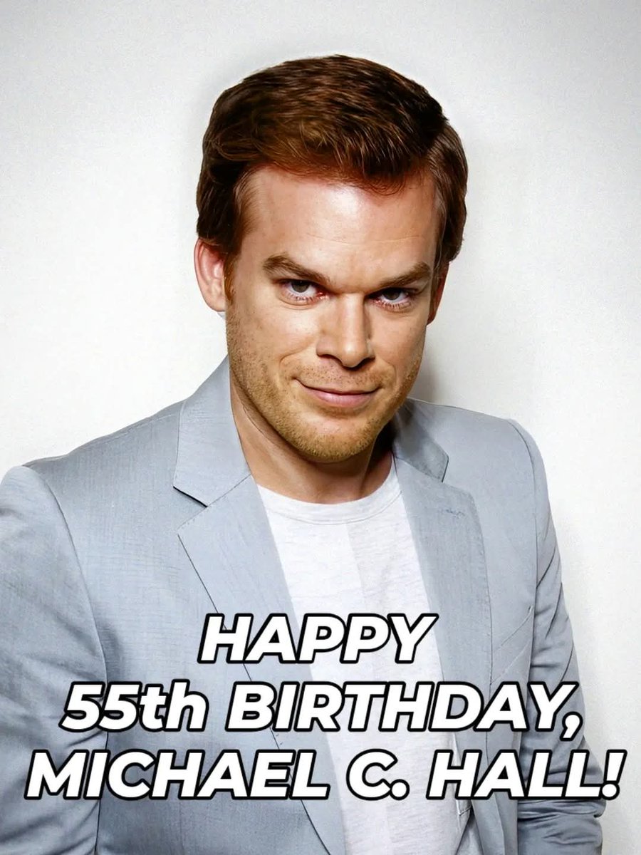 Today, Michael C. Hall turns 55. Happy Birthday! 🥳🎂

#DexterResurrection #Dexter