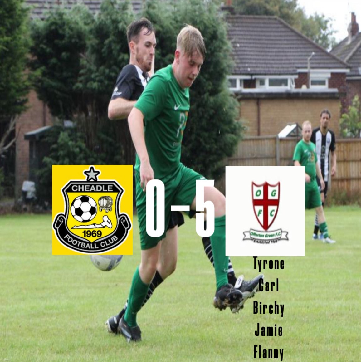Cheadle FC 0-5 OGFC

Probably the best performance so far this season, some brilliant football at times especially the first half👏👏

⚽️ <a href="/Tizer4Tyrone/">Tyrone Turner</a> 
⚽️ Carl
⚽️<a href="/danielbirchy99/">Daniel Birch</a> 
⚽️<a href="/_jamiejwalsh/">Jamie Walsh</a> 
⚽️<a href="/LukeFlanagan93/">Luke Flanagan</a> 

MOTM - <a href="/kenziecooksonnn/">kenziecookson</a>