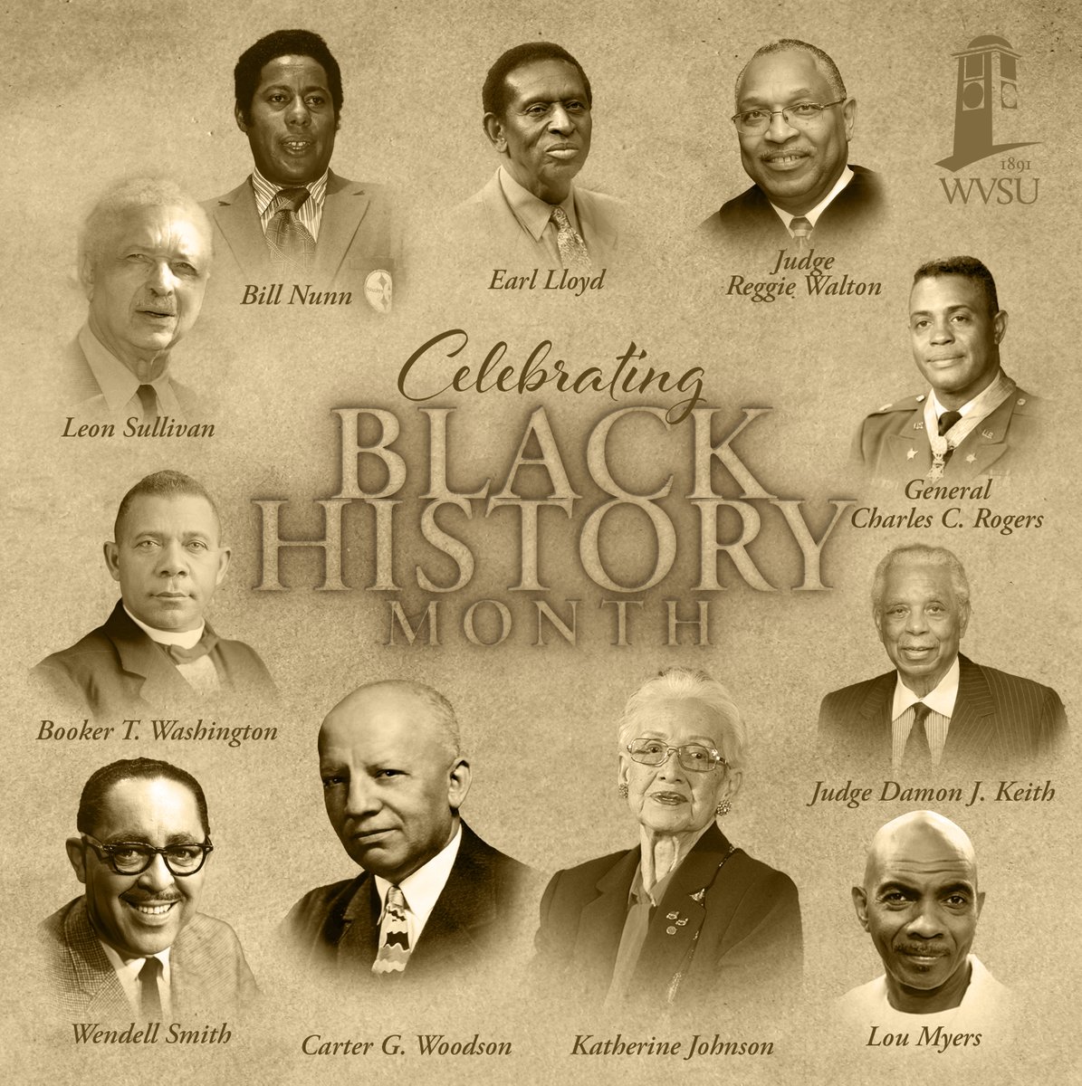 WVStateU's tweet image. Black History Month is personal at WVSU. As an HBCU, we honor Yellow Jackets like Katherine Johnson, Earl Lloyd, Carter G. Woodson, Booker T. Washington, and many more whose legacies still inspire our campus today. #BlackHistoryMonth #HBCUPride #WVSU