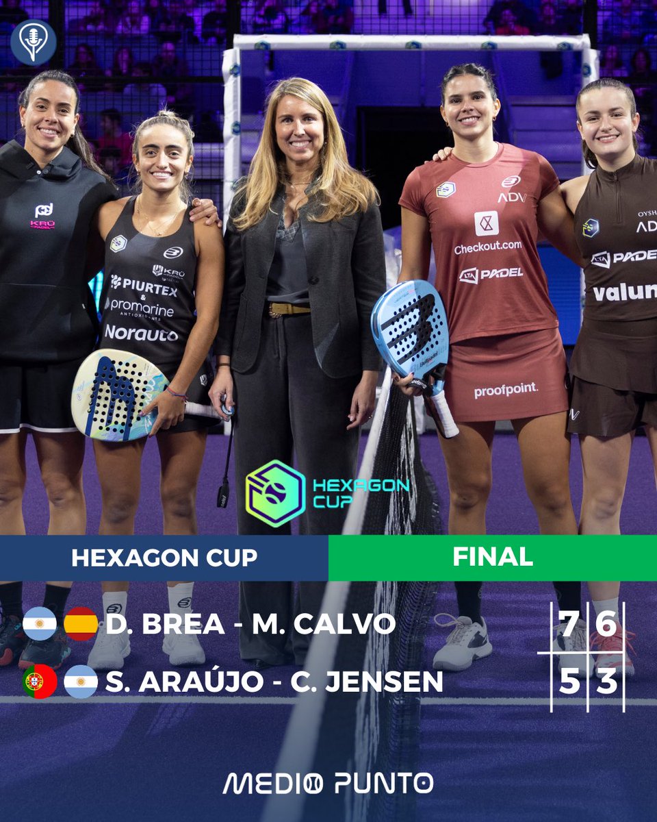 MedioPuntoPadel's tweet image. 🏆 VICTORIA DEL ADVANTAGE PÁDEL TEAM EN LA HEXAGON CUP 🎾

👉 Consiguen su segundo título consecutivo en este torneo y, esta vez, el punto definitivo lo dieron Di Nenno y Tello tras vencer a Momo y Chingo, que llegaban invictos.

#padel #final #padeltime