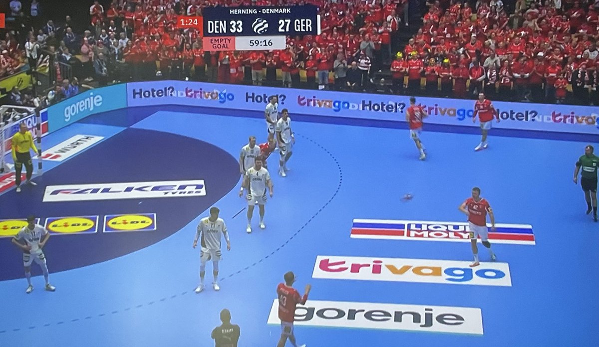Denmark are now European Champions 🇩🇰

A huge 34–27 victory over Germany in Boxen, Herning.

Congratulations, Denmark — we are incredibly proud of you, also here in Washington, DC 🇺🇸🤝🇩🇰

World Champions. Olympic Champions. And now, finally, European Champions too.