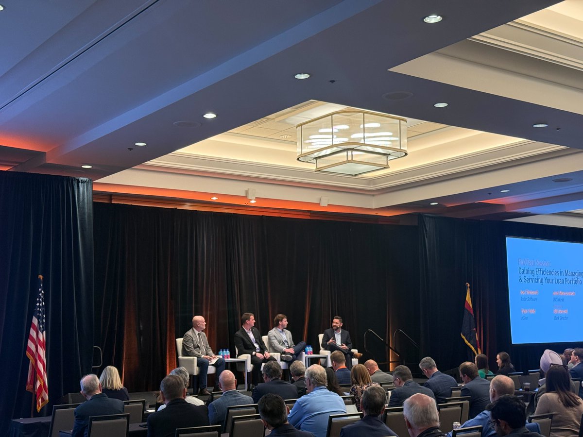 Fin_X_Tech's tweet photo. Joe Ehrhardt, Tyler Held, & Josh Morozowski lead a #FinXTech panel on how to utilize advanced analytics like an expert. Moderated by Bill Herrell. #AOBA26
https://t.co/kFwGSkhfAj, @ncino, @IBISWorld https://t.co/LTBmmQLaI9