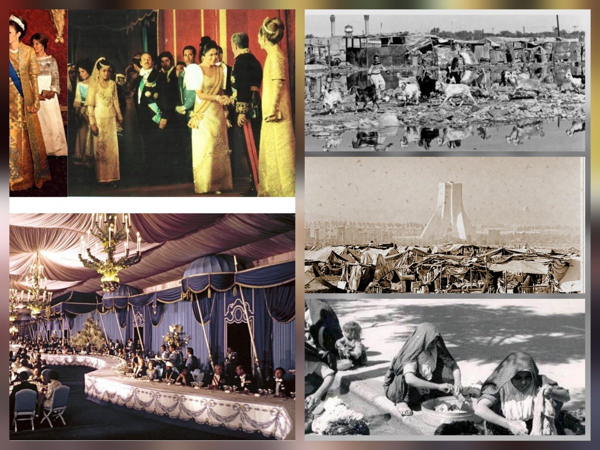 mehrakiiiii's tweet photo. جشن‌های ۲۵۰۰ ساله در حالی توسط #خاندان_خیانت کار  پهلوی برگزار میشد که عموم مردم از حداقلِ امکانات برخوردار نبودند، این اسمش شکوه نبود؛ شکاف وحشتناک طبقاتی بود.
#تاج_انگلیسی https://t.co/ij586X7oY2