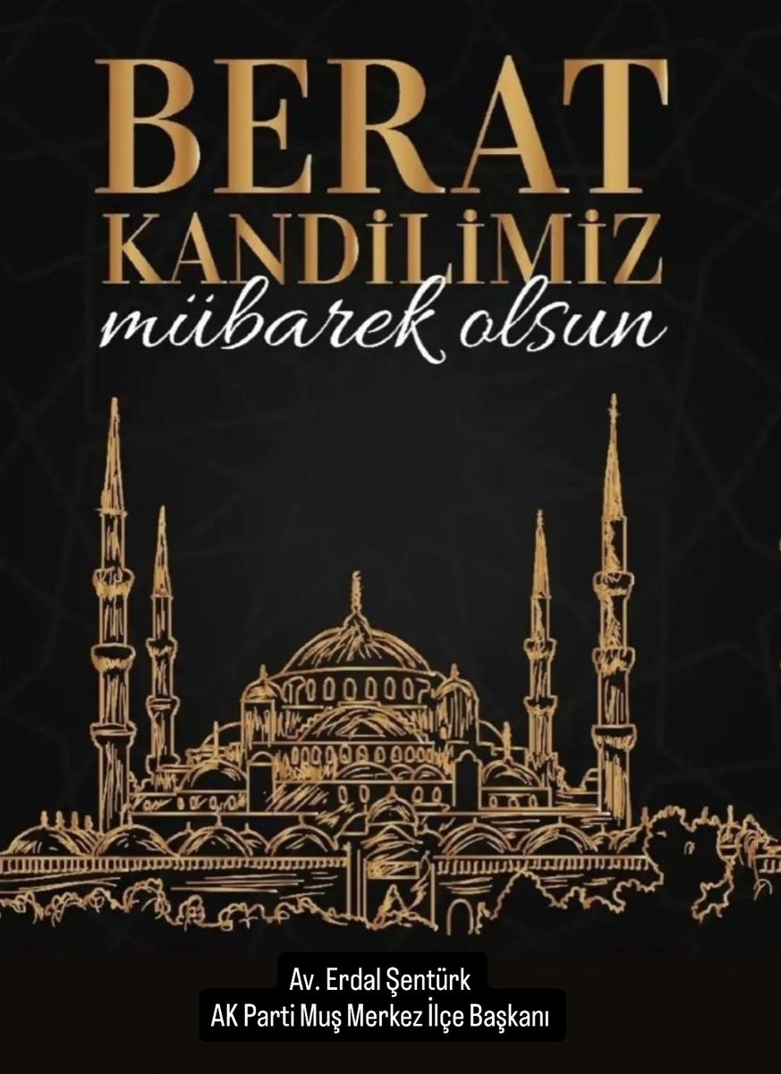 Berat Kandilimiz Mübarek Olsun. 

Bu mübarek gecenin; gönüllerimize ferahlık, hanelerimize huzur, milletimize birlik ve beraberlik getirmesini Yüce Allah’tan niyaz ederiz.Dualarımızın kabul, kandilimizin hayırlara vesile olmasını dileriz.🌙 

#BeratKandili