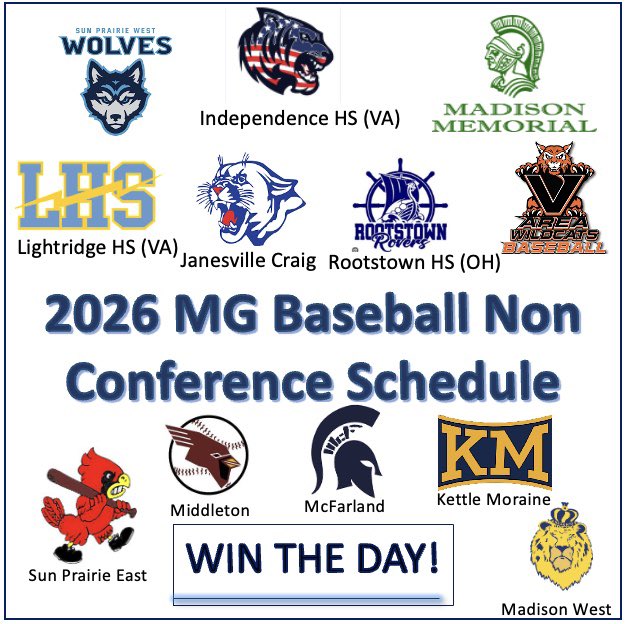 MG_Baseball1's tweet photo. 50 days til we get 2026 season started!!!!  #mudita #PrepBaseballWI https://t.co/wiGRK3sTM2