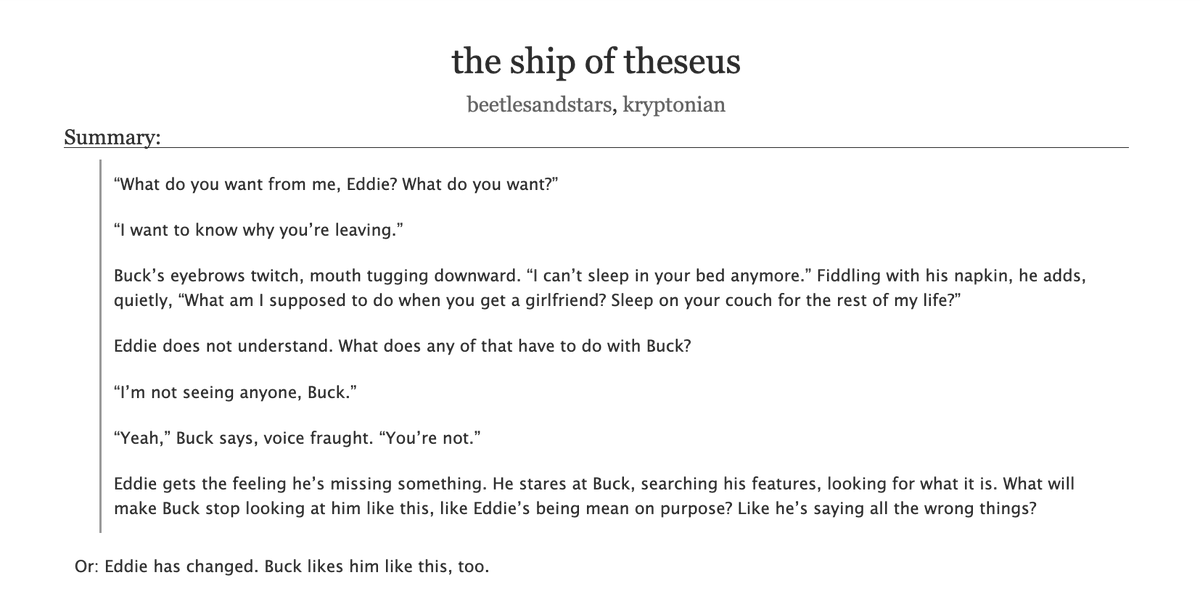 weteddie's tweet photo. the ship of theseus✨w/ @jothebeetle 

- 5k words | teen | mild hurt/comfort
- love confessions under the sparse stars of LA
- the intimacy of changing over and over and being loved anyway
- these bitches so gay, sweet n dumb that your teeth will hurt

🔗 https://t.co/rjKLy8ojqt https://t.co/IrQh1kp7hS