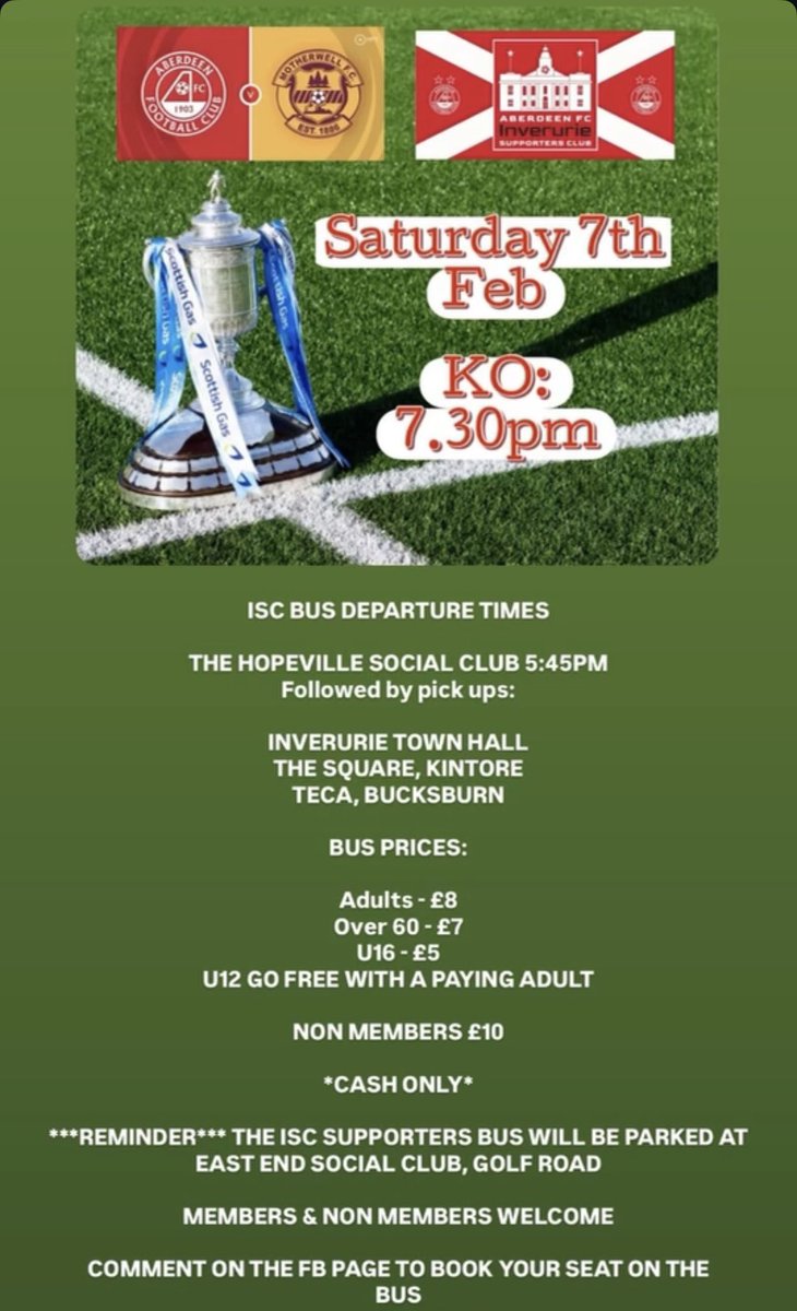 Aberdeen FC Inverurie Supporters Club tweet media