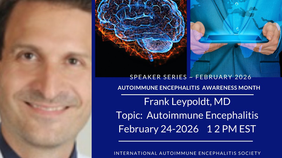 Join us for a #free #webinar with renowned #neuroimmunologist Frank Leypoldt, MD! Expert in #neurology &amp; lab medicine, he leads the neuroimmunology section at UKSH &amp; heads GENERATE. Rare chance to learn about #AutoimmuneEncephalitis ! Register 🔗👉 us06web.zoom.us/webinar/regist…
