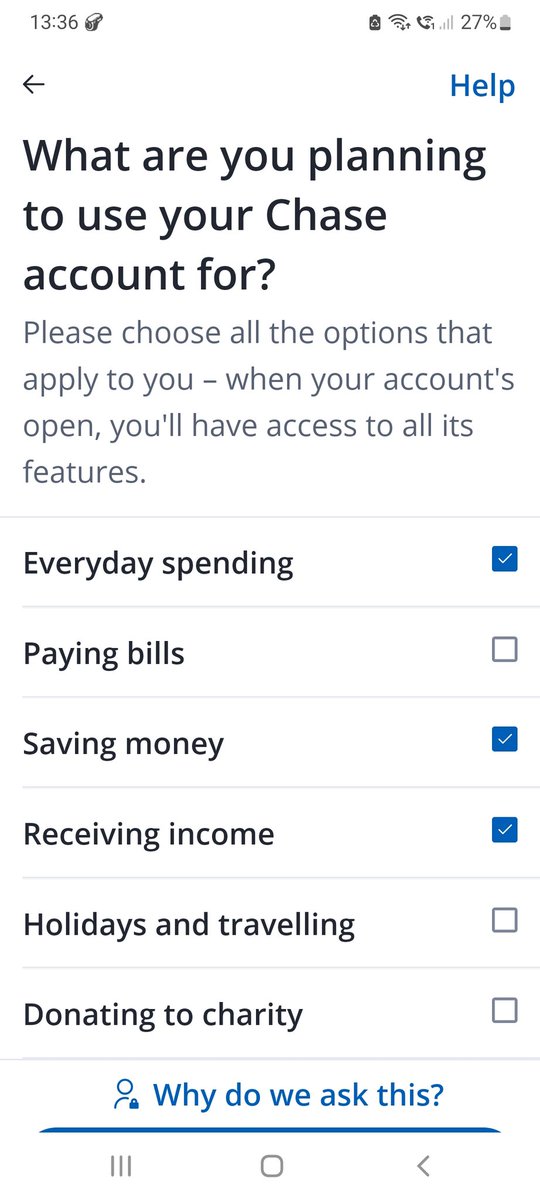 BombJack1967's tweet photo. @Chase I can't get past this screen, as the page won't swipe up. Please help. https://t.co/vMRgl5G6cj