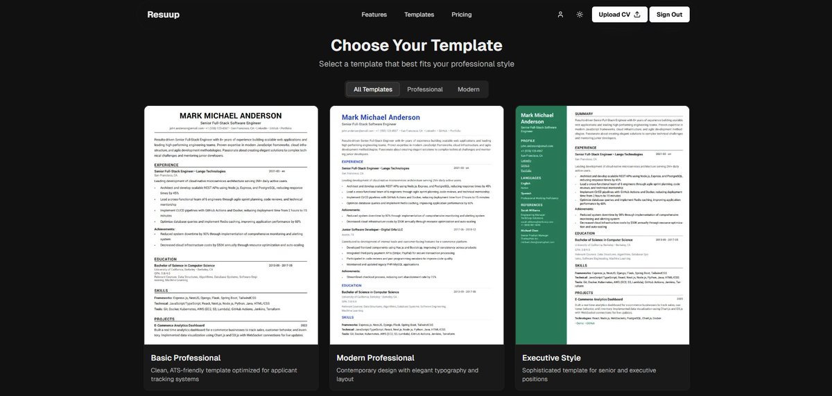 bartwocuk's tweet photo. EN: finally shipped resuup.  upload old cv  ->  pick new template  ->  ai transfers everything automatically
zero manual effort.  
-------------------------- 
TR: resuup yayında. 
eski cv’yi yükle -> yeni template seç -> ai her şeyi otomatik aktarsın
link: https://t.co/GcySaJaIRA https://t.co/kMDrUDOaMN