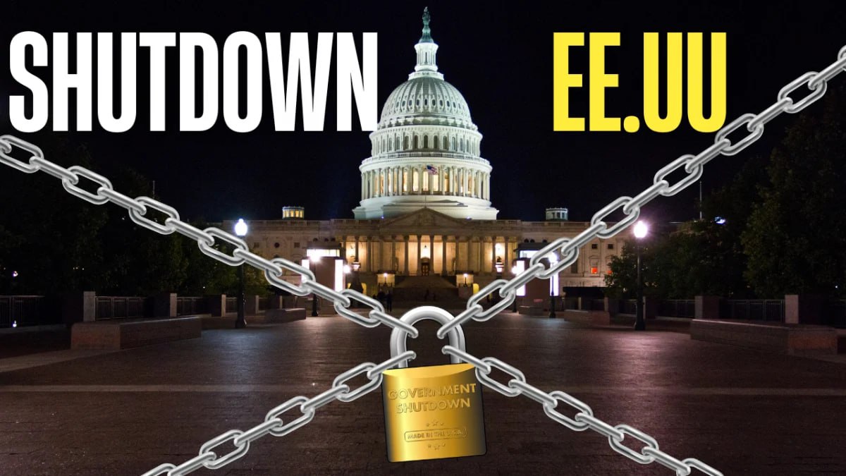 🚨ATENCIÓN🚨

¿SE VIENE OTRO SHUTDOWN EXTENDIDO?

🩸Si NO pasa lo que los mercados esperan, podríamos ver más CAÍDAS de los activos financieros

▫️El gobierno americano CERRÓ porque, supuestamente, la Cámara de Representantes entró en receso hasta el Lunes.
▫️Pero al parecer HAY