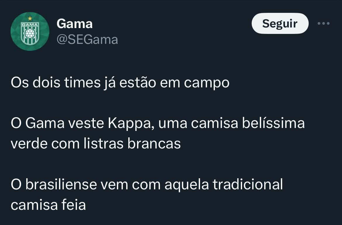 Como tem que ser a rivalidade