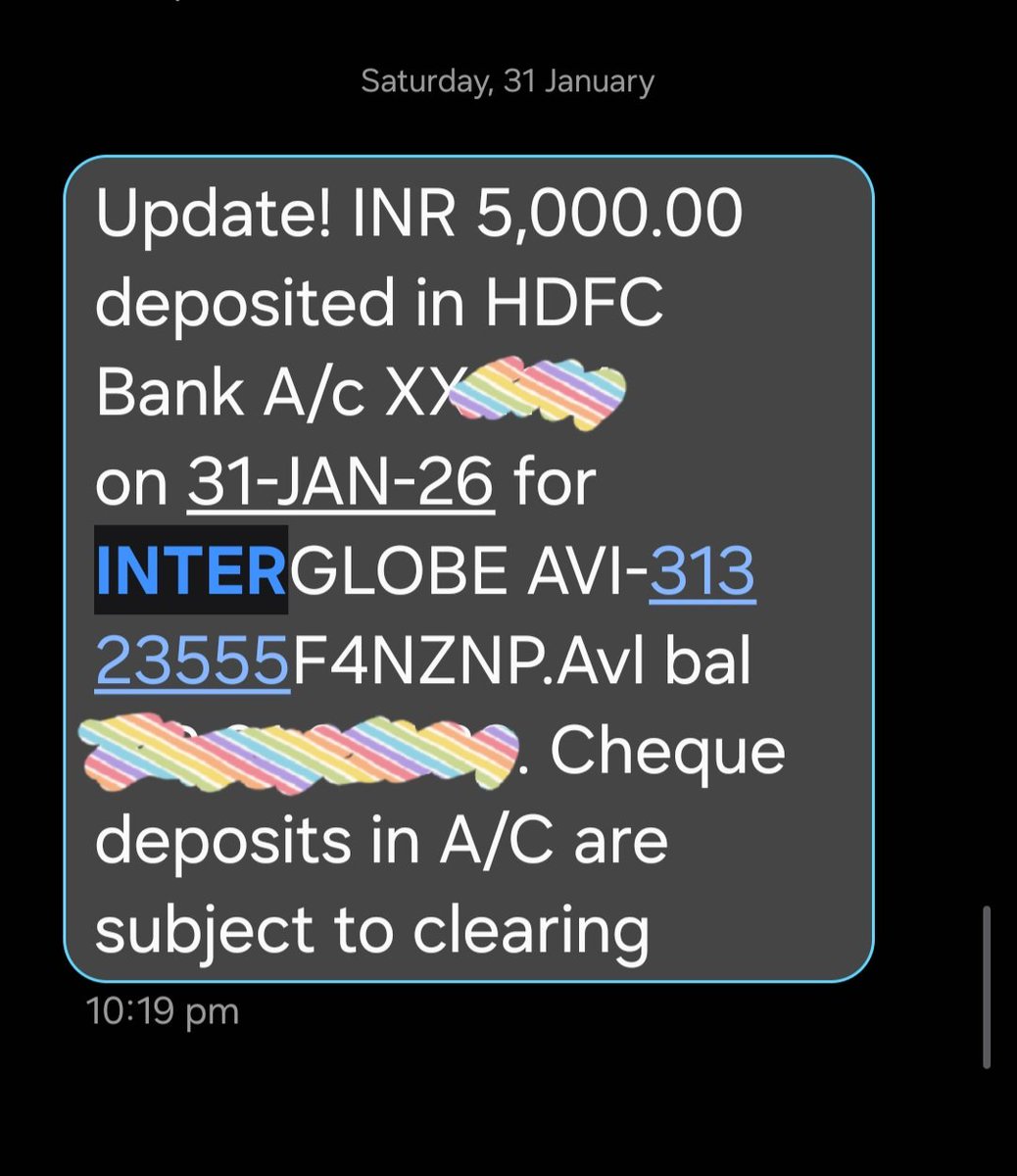 Hi <a href="/IndiGo6E/">IndiGo</a> <a href="/InterGlobe_IGE/">InterGlobe</a>,

May I know, how your compensation of ₹5950 (which you told me I'll get by 8 Jan) became ₹5000 after three weeks?

cc: <a href="/garima08jain/">Garima Jain</a>