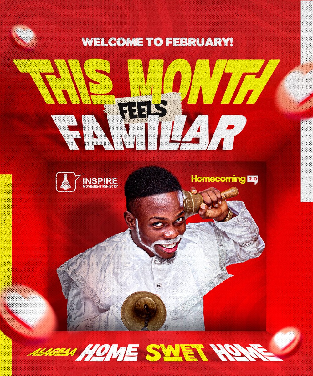 thisisalagbaa's tweet photo. Hello February 🤍❤️
There’s something about this month that feels familiar.
Warm, comforting, and close to home.
May it bring you ease, smiles, and good moments.
Happy New Month from Home Sweet Home 🏠
#Alagbaa #HSH2026 #February #Homecoming2 https://t.co/DL1srqMDSP