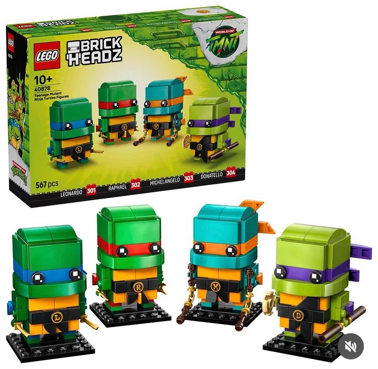 Lego BrickHeadz Teenage Mutant Ninja Turtles revealed!

567 Pieces / $39.99 / 1st April 2026

#Lego #Legonews #Legoleaks #TMNT