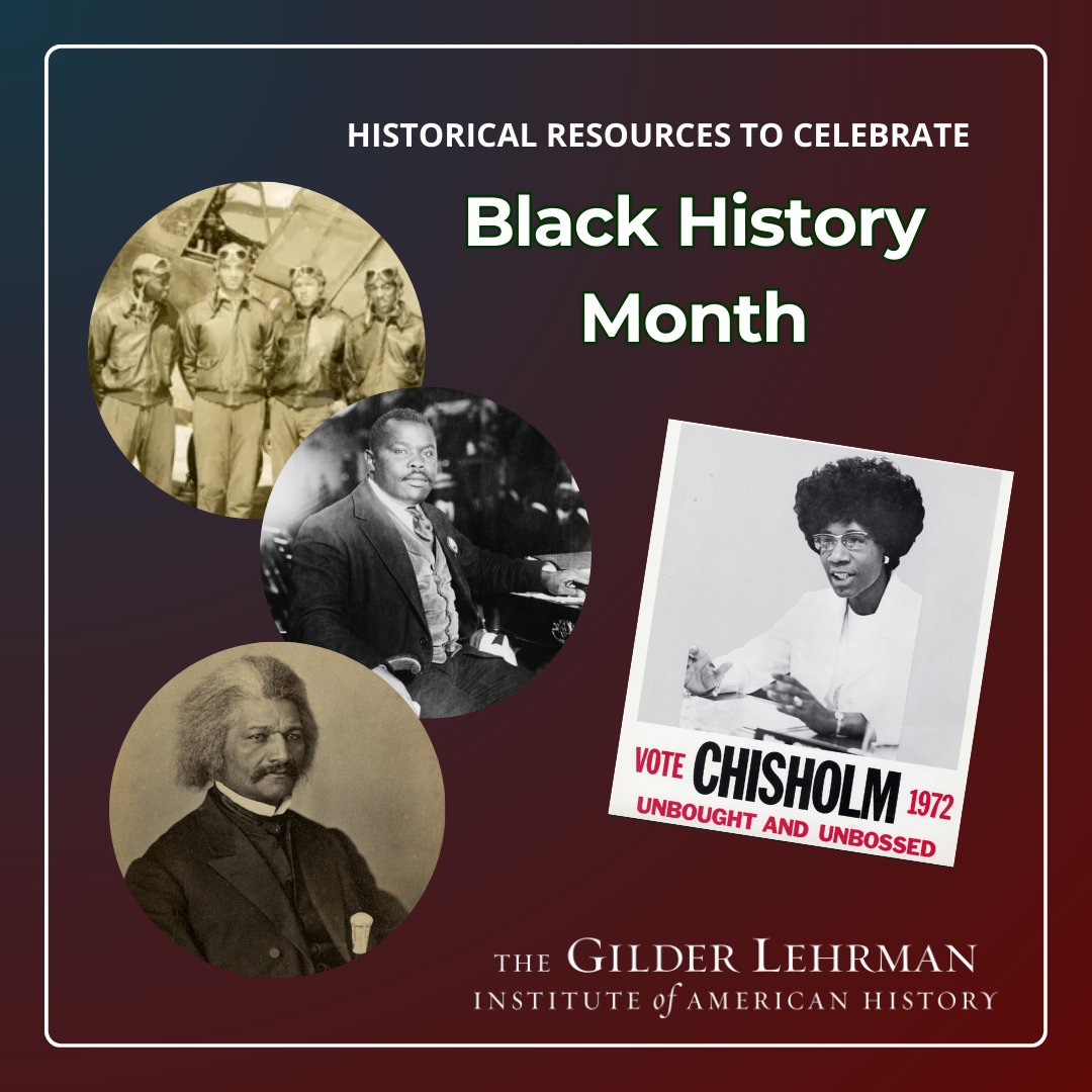 Gilder_Lehrman's tweet photo. This #BlackHistoryMonth, bring history to life with educational resources from the Gilder Lehrman Institute! This collection includes primary sources, classroom-ready lesson plans, scholarly essays, and videos from our digital programs.

Learn more: https://t.co/5gV654rrwJ https://t.co/ietTxogzYy