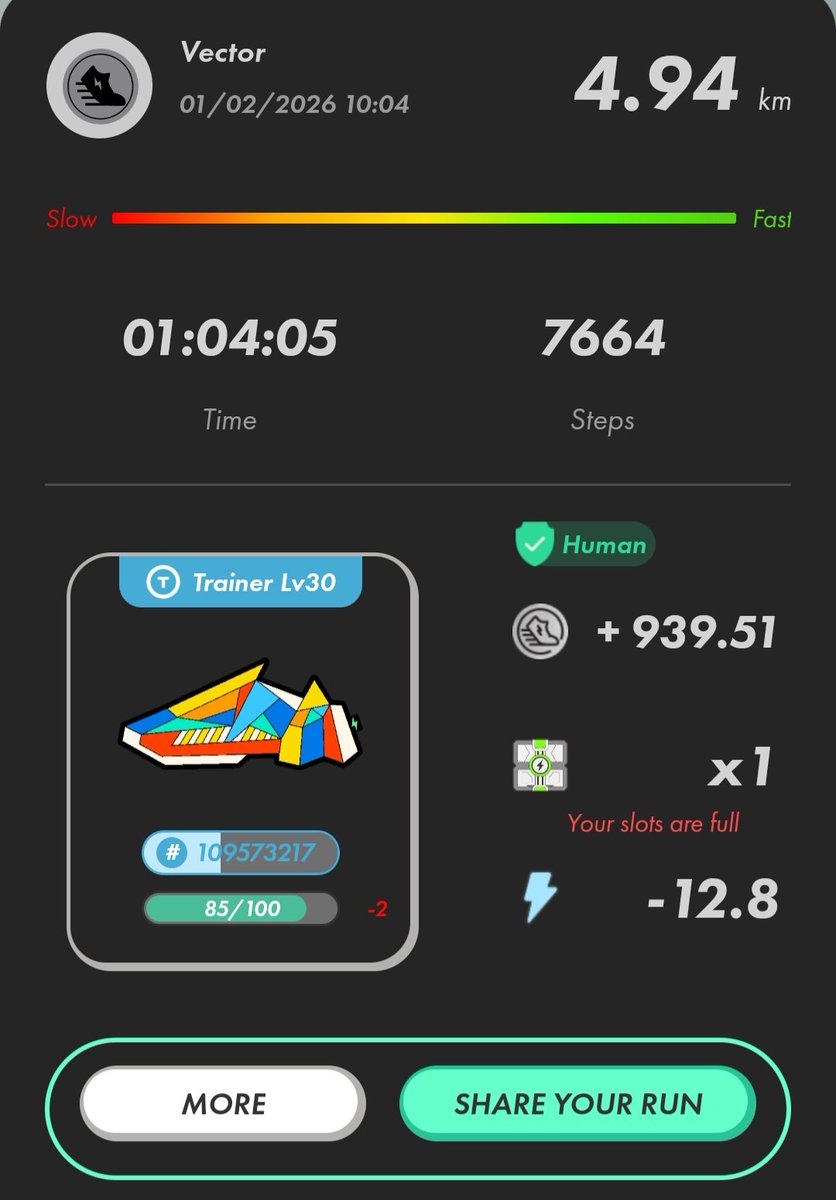 Vector3nn's tweet image. 本日の STEPNGO &amp;amp; OG&amp;amp;Mb4
日課完了❗

明日からまた頑張る😤
#STEPN
#STEPNGO