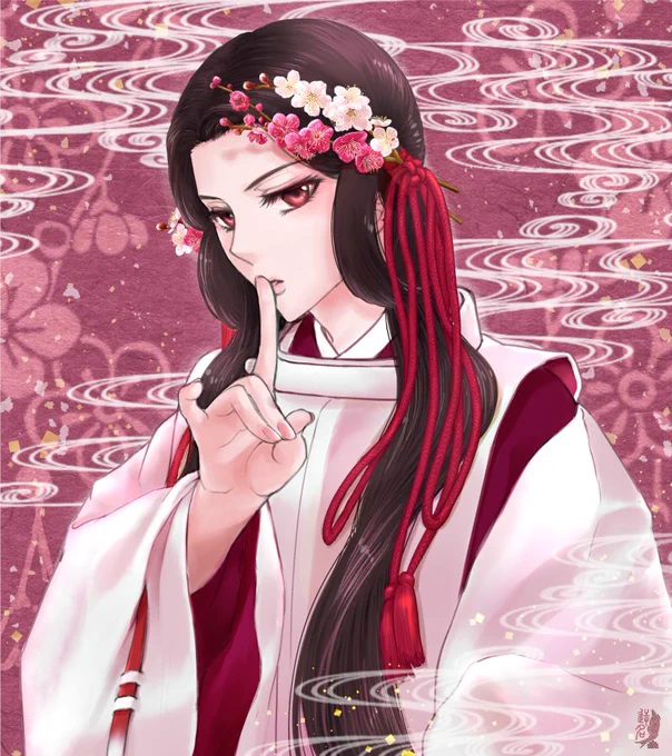 気付いたら二月になってたので、 アイコンの挿頭花(かざし)を梅に替えました。色目は、知らないうちに二月になってたので、アイコンの挿頭花(かざし)を梅に替えました。 色目は、狩衣の表白、裏蘇芳で梅のかさね。 【梅が枝に来ゐる鶯春かけて鳴けどもいまだ雪は降りつつ】(古今集/春上/5/詠人不知)
