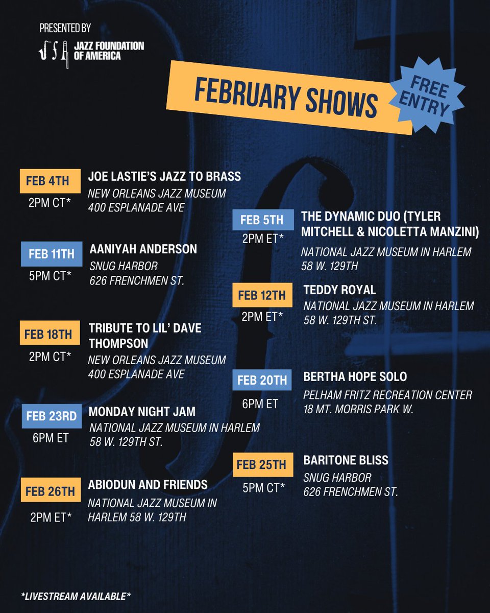 Jazz Foundation of America tweet media